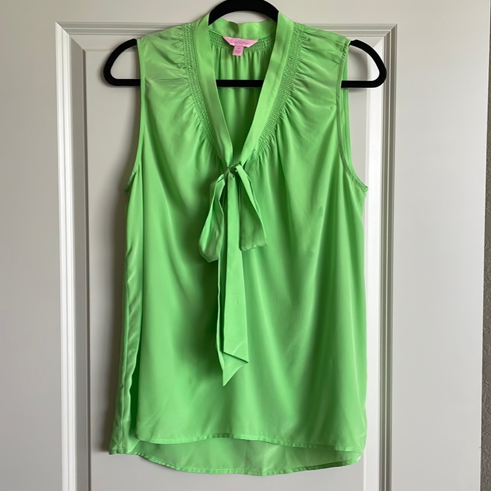 Lilly Pulitzer 100% silk top, size M